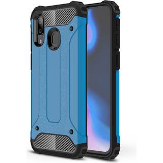 Samsung Galaxy A40 hybrid beskyttelsescover - babyblå