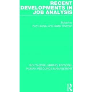 Recent Developments in Job Analysis