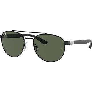 Ray - Ban Unisex RB3736 002/71 Solbriller Metal Sort Grøn Geometrisk Normal