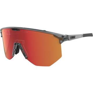 Bliz Hero Transparent Dark Grey/Brown with Red Multi, Transparent Dark Grey Brown w Red Multi, One Size