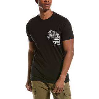 Cavalli Class Black Cotton T-Shirt