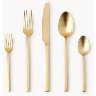 Mat børstet bestiksæt Shine, i forskellige'sætstørrelser