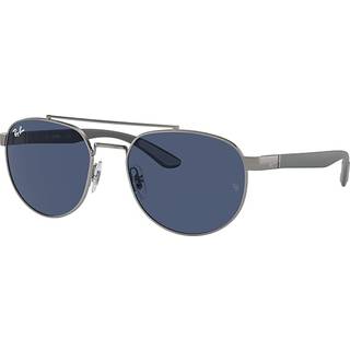 Ray - Ban Unisex RB3736 004/80 Solbriller Metal Grå Blå Geometrisk Normal