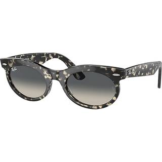 Ray-Ban RB2242F Wayfarer Oval Asian Fit 133371 53 Solbriller Mænd Tortoiseshell - Grey Tortoise - 53mm