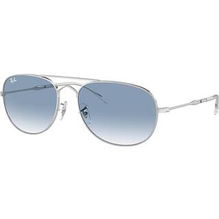Ray - Ban Unisex RB3735 BAIN BRIDGE 003/3F Solbriller Metal Sølv Blå Pilot Normal Skygge