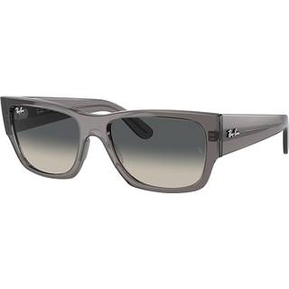 Ray-Ban RB0947SF Carlos Asian Fit 667571 56 Solbriller Mænd Grå - Transparent Opal Dark Grey - 56mm
