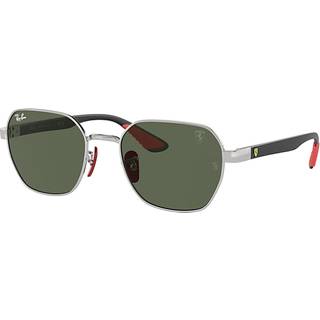 Ray - Ban Unisex RB3794M F03171 Solbriller Metal Sølv Grøn Geometrisk Normal
