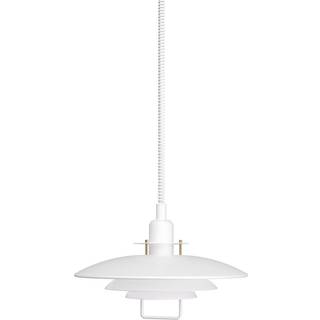 Primus Pendel Mat Hvid/Messing Ø43