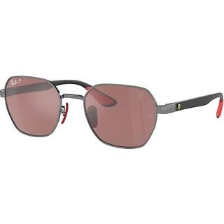 Ray - Ban Unisex RB3794M F001H2 Solbriller Metal Grå Violet Geometrisk Polariseret Spejl
