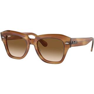 Ray - Ban Unisex RB2186 STATE STREET 140351 Solbriller Acetat Skildpadde Brun Firkantet Normal Skygge