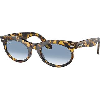 Ray-Ban RB2242F Wayfarer Oval Asian Fit 13323F 53 Solbriller Mænd Tortoiseshell - Yellow Tortoise - 53mm