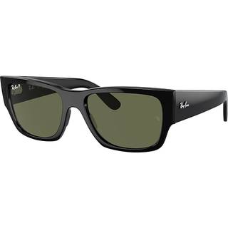 Ray-Ban RB0947SF Carlos Asian Fit Polarized 901/58 56 Solbriller Mænd Black - Black - 56mm