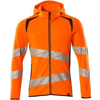 MASCOT ACCELERATE SAFE hættetrøje med lynlås, hi-vis gul/mørk marine - 2XL