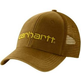 Carhartt Canvas Mesh-Back Logo Graphic Cap Carhartt Brown/oiled Walnut, ONESIZE