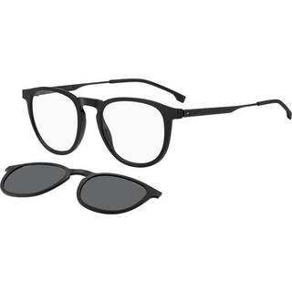 Hugo Boss Mand BOSS 1640/CS SUB/M9 Vista -rammer Cello-Metallo Sort-opaque Grå Rund Polariseret Clip-on