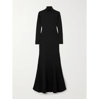 Balenciaga Silk-blend maxi dress - black - XL