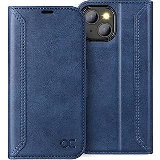 OCASE RETRO SERIES KOMPATIBEL MED IPhone 14 Tegnebogskasse med kortholdere [RFID BLOCKING] [TPU Inner Shell] [Kickstand] PU Leather Flip Folio Sh