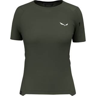 Salewa Women's Puez AM Hybrid T-Shirt Funktionsshirt Damer størrelse 42 farve olivengrøn