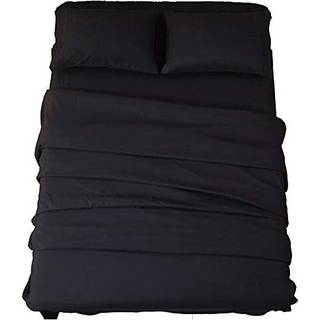 Sonoro Kate seng ark sæt Super Soft Microfiber 1800 trådtælling Luksus egyptiske ark 18-tommer Deep Pocket Rynke og Hypoallergenic-4 Piece (Calif