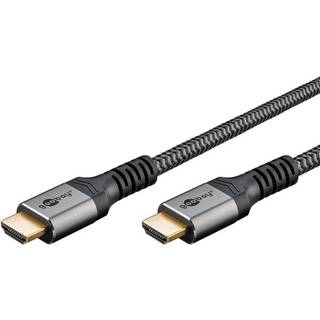 Goobay Ultra High Speed HDMI kabel 8K/60Hz 0,5m stofbeklædt