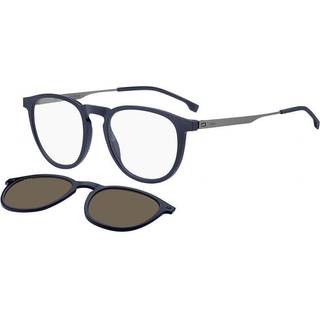 Hugo Boss Mand BOSS 1640/CS DTY/SP Vista -rammer Cello-Metallo Blå Bronze Rund Polariseret Clip-on