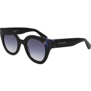LONGCHAMP Kvinde LO750S 012 Solbriller Acetat Sort Rund Normal Normal