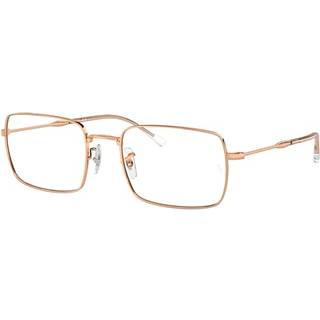 Ray - Ban Unisex RX6520 3094 Optiske stel Metal Guld Transparent Firkantet Normal