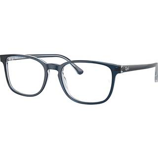 Ray - Ban Unisex RX5418 8324 Optiske stel Acetat Blå Transparent Pillow Normal