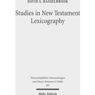 Studies in New Testament Lexicography