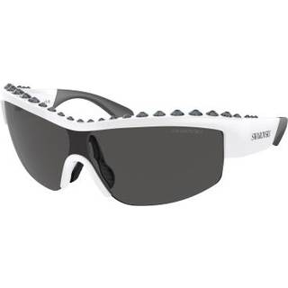 Swarovski SK6014 102987 138 Solbriller Kvinder Hvid - White With Gems - 138mm