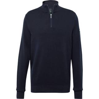 bugatti Herren Cardigan blau unifarben