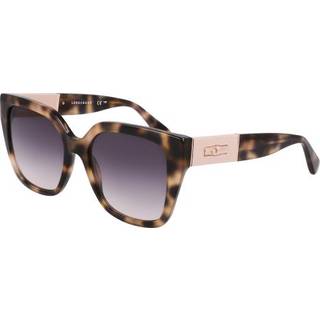 LONGCHAMP Kvinde LO754SL 242 Solbriller Acetat Havana Sommerfugl Normal Normal
