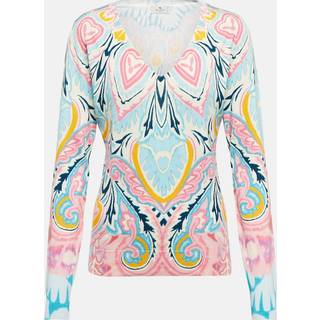Etro Printed silk-blend sweater - multicoloured - S