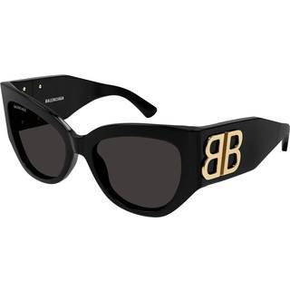 Balenciaga Kvinde BB0322S 002 Solbriller Acetat Sort Grå Sommerfugl