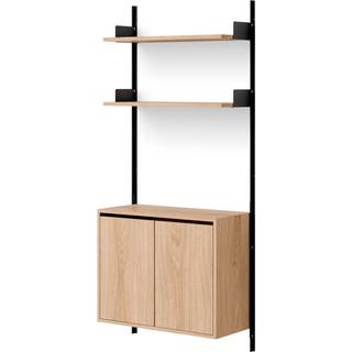 New Works Væghylde 1900 Skab  Oak / Black B83,5 cm - Tall