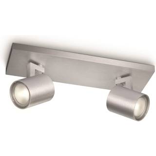 Philips Runner spotskinne, 2xGU10, aluminium