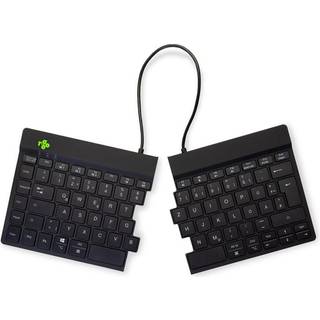 R-Go Tools R-Go Split Break - keyboard - with integrated break indicator - QWERTZ - German - black - Tastatur - Tysk - Sort