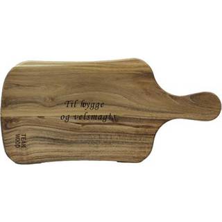 AIDA Teak skærebræt 34x16x1,5 cm