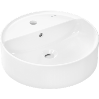 hansgrohe Xuniva S Bowlevask ø450mm med hanehul & overløb hvid