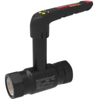 Broen Ballomax stålkugleventil 1'' DN25. Sort Full flow. Muffe-muffe. PN25. Høj spindel