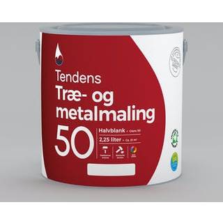 Tendens træ- og metalmaling halvblank 50 2.25 liter (På lager i varehus)