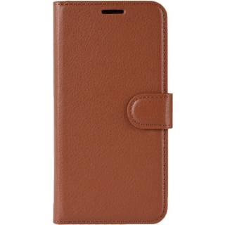 Samsung Galaxy A71 Litchi Læder Flip Cover m. Pung - Brun