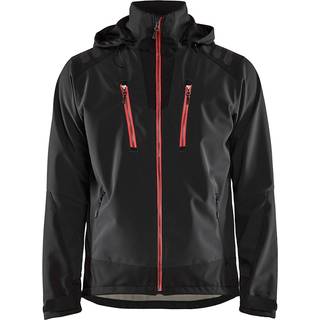 Blåkläder 4749 Softshell Jakke / Softshell Arbejdsjakke - XS - Sort/Rød