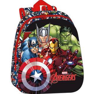 Marvel Avengers 3D Rygsæk 8.5L, Sort/Rød
