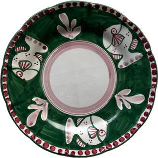 Piccola Home Amalfi Tallerken 26 Cm - Middagstallerkner Keramik Grøn - PT26TV-A-VER-PE