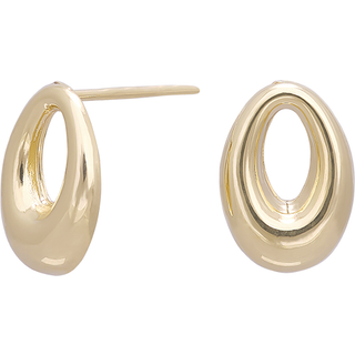Siersbøl 8kt. guldørestikker oval