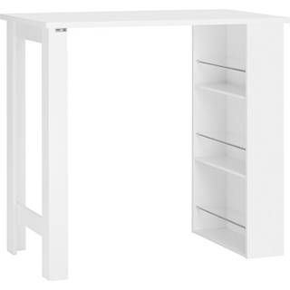 SoBuy Barbord, højt bord, hvid bordplade FWT17-W