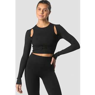 Shourai Cropped Long Sleeve Wmn Black