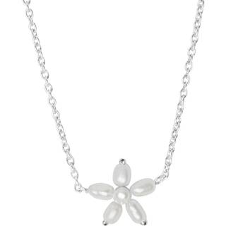 Pearl Signatur Halskæde, Rhodinated Silver, 45 cm