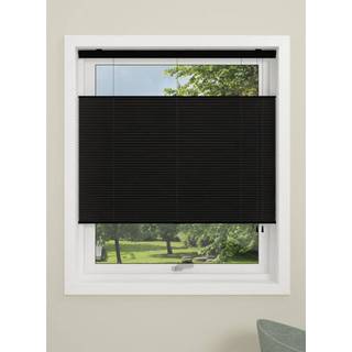 Debel Touch Split Plisségardin, 90x210 cm, Sort